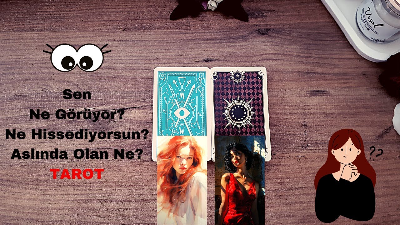Sen Ne Görüyor👀Ne Hissediyorsun❤ Aslında Olan Ne😎 #tarot #desteseç