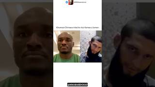 Khamzat Chimaev Tried To Rizz Kamaru Usman ufcmemes ufc294 mma