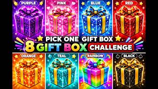 Choose Your 8 Gift Box 🎁😍💙 Gift Challenge l Gift Quiz