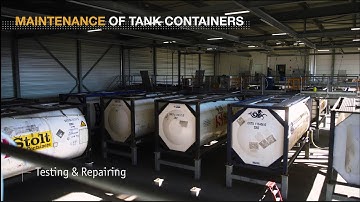 Tank container testing and maintenance