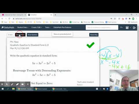DeltaMath: Polynomials in Standard Form