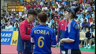 [THA-KOR] 30th King&#39;s Cup Sepak Takraw Women&#39;s Team A Set1