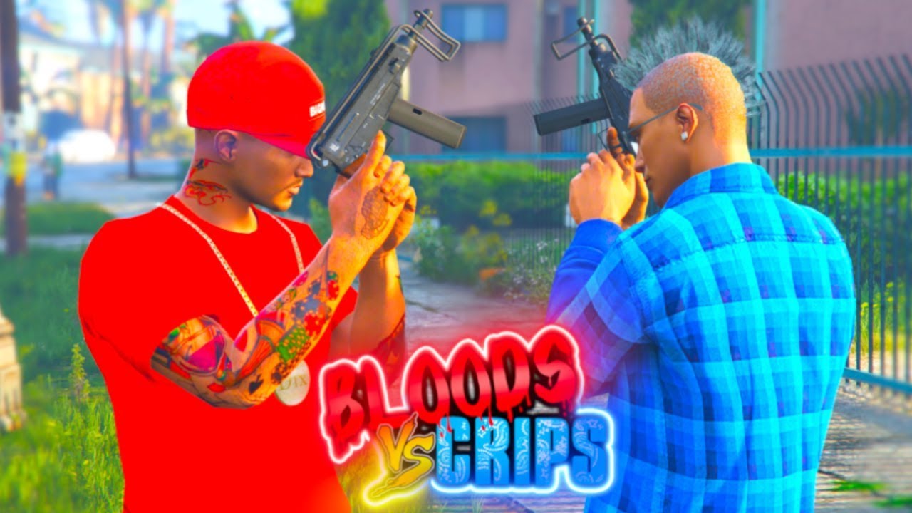 Gta 5 Bloods Vs Crips Gang War The Movie Youtube