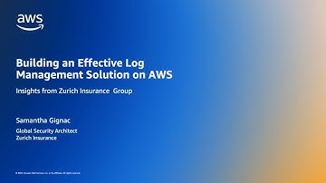 AWS FSI Meetup Q4/2024: Zurich Insurance Group: Building an Effective Log Management Solution on AWS