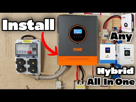 How To Install All In One Hybrid Solar Inverter Easy Simple