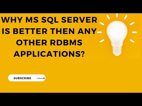 why (MS SQL) is better than other RDBMS Applications?