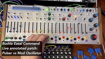 Live Patching Annotated performance: Buchla 208c Easel Command avant-garde electronic music