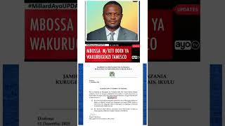 RAIS SAMIA AFANYA UTEUZI MBOSSA MWENYEKITI BODI YA WAKURUGENZI TANESCO. RAIS SAMIA AFANYA UTEUZI MBOSSA MWENYEKITI BODI YA WAKURUGENZI TANESCO.