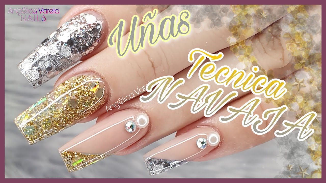 💛 ACRYLIC NAILS in GOLD AND SILVER 💛 INSPIRATION ➡️ MAYAS NAILS 💅  PENKNIFE technique 💕 - thptnganamst.edu.vn