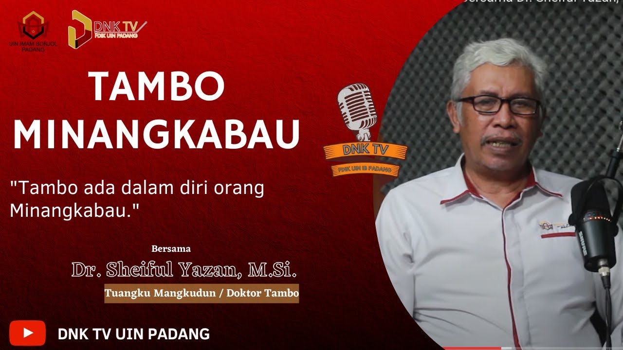 PODCAST FDIK | Tambo Minangkabau Bersama Dr. Sheiful Yazan, M.Si