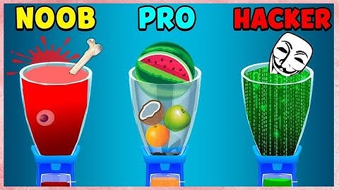 NOOB VS PRO VS HACKER in Blend It 3D | #1