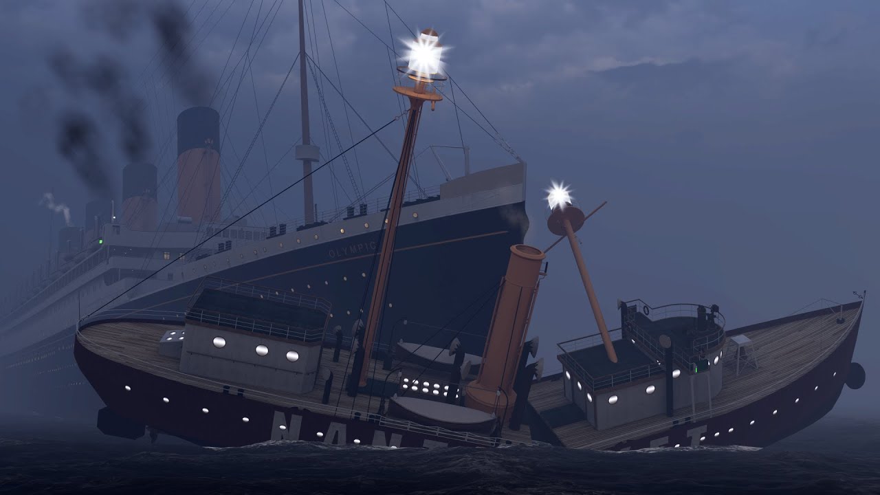 RMS Olympic Nantucket Collision 1934 (HD/audio) 