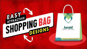Shopping Bag Design in CorelDraw | Dieline | How to Make a Shopping Bag | Design a Paper Bag