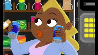 The Proud Family Louder And Prouder - Dijonay Drinking Two Soda Cans