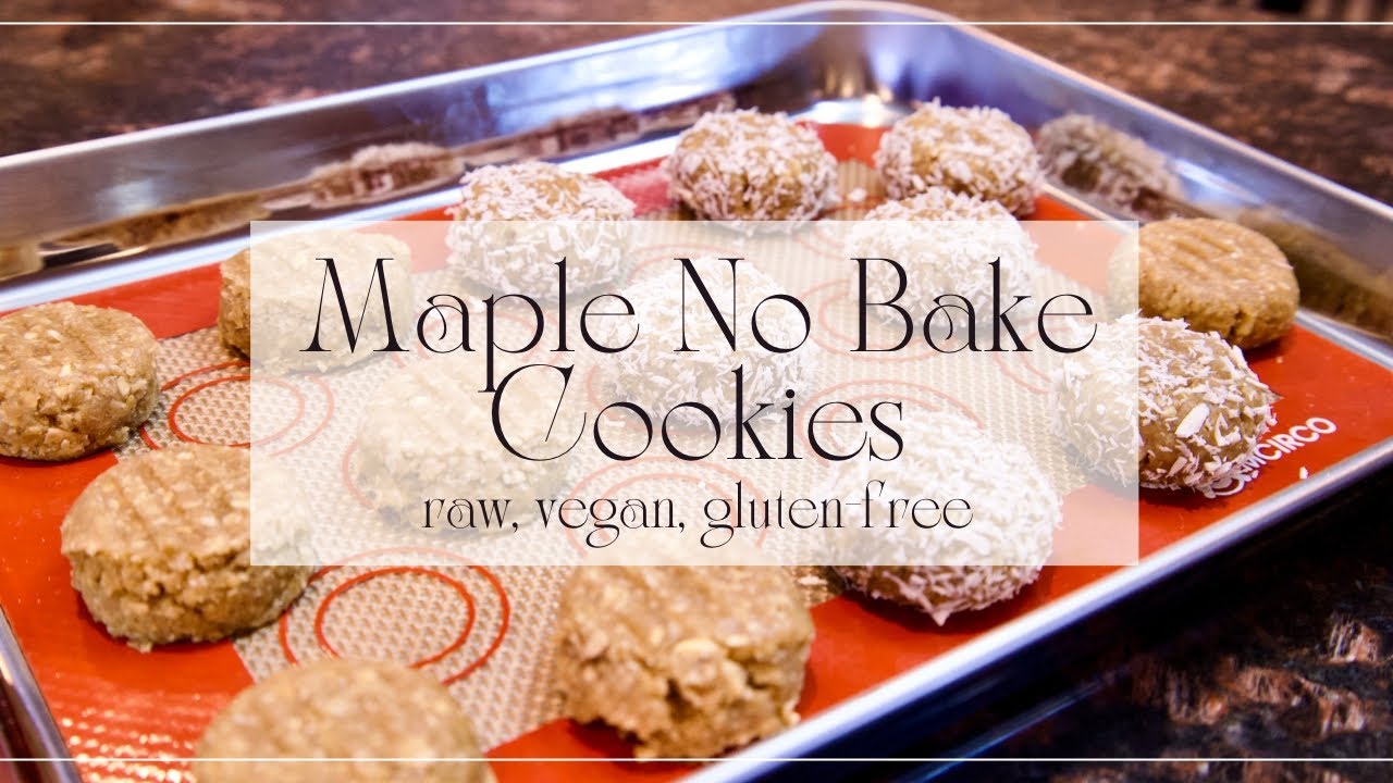 Easy Maple No Bake Cookies (vegan and gluten-free)