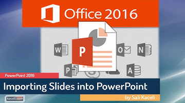 PowerPoint 2016 Tutorial: Reusing, Importing Slides from Another Presentation (p5 of 30)