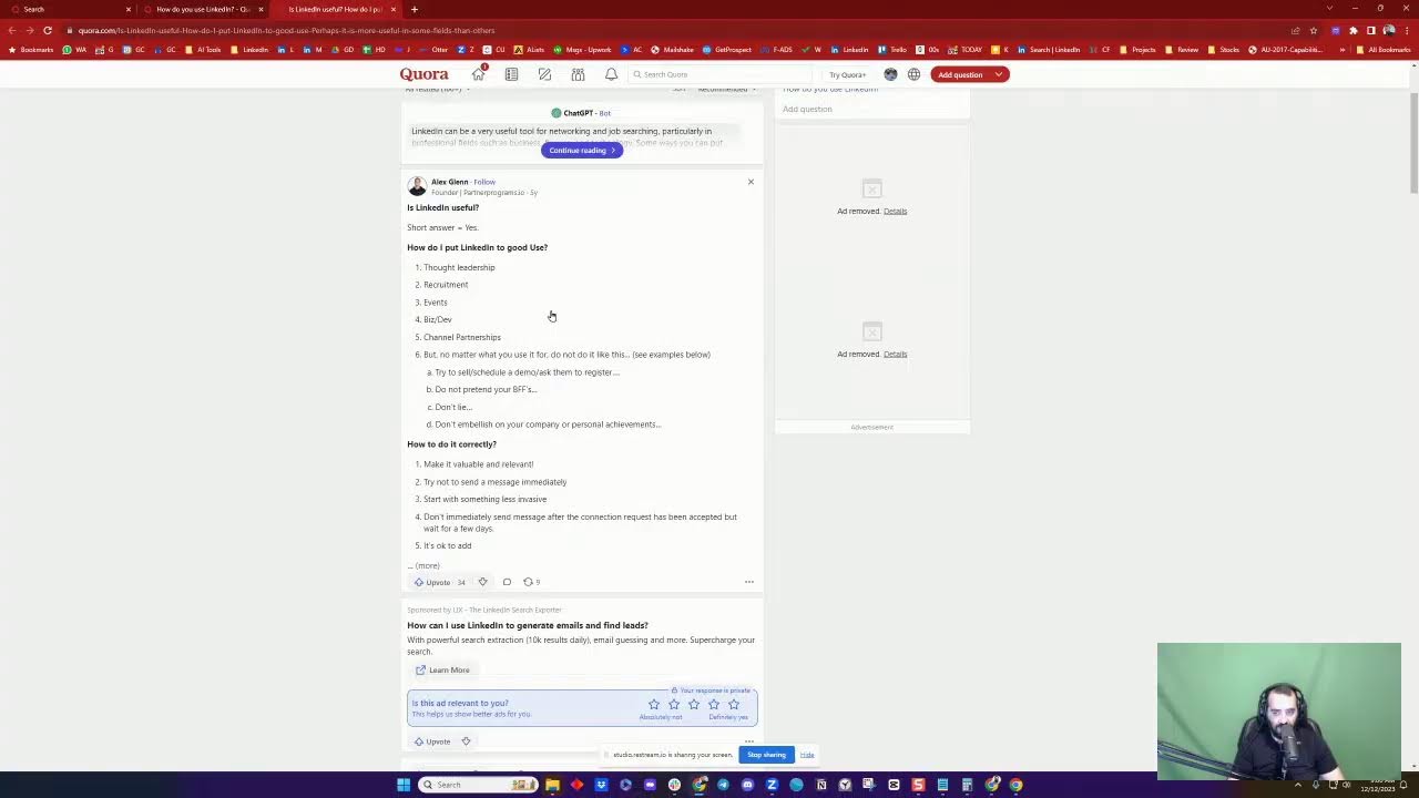 LinkedIn Lessons by Joe Apfelbaum // evyAI.com Tutorial