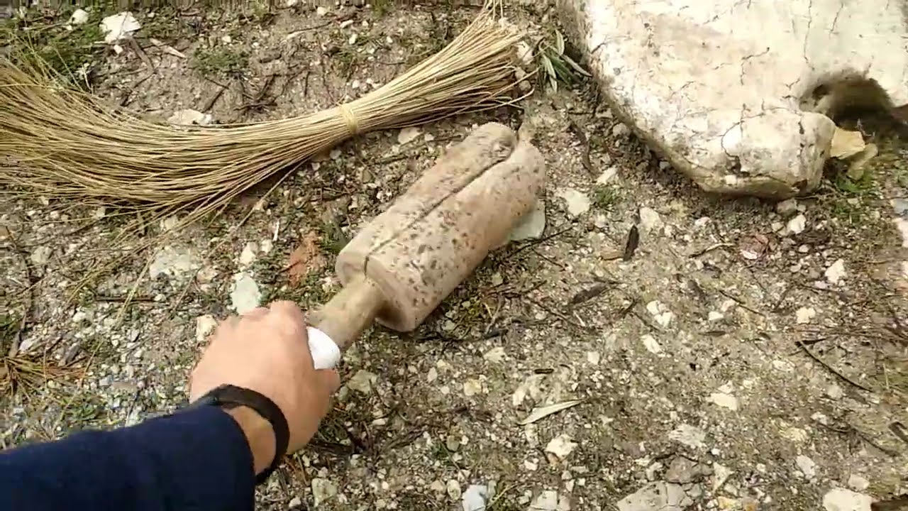 Majar esparto y hacer ramales