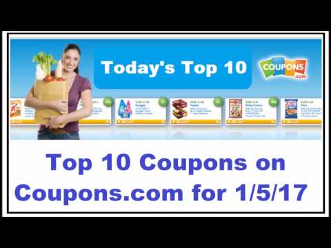 Top 10 Printable Coupons on Coupons.com 1/5/17