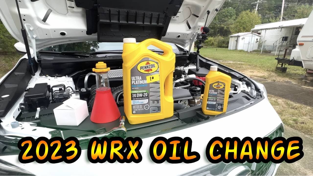 How To Oil Change on a 2023 Subaru WRX ! - YouTube