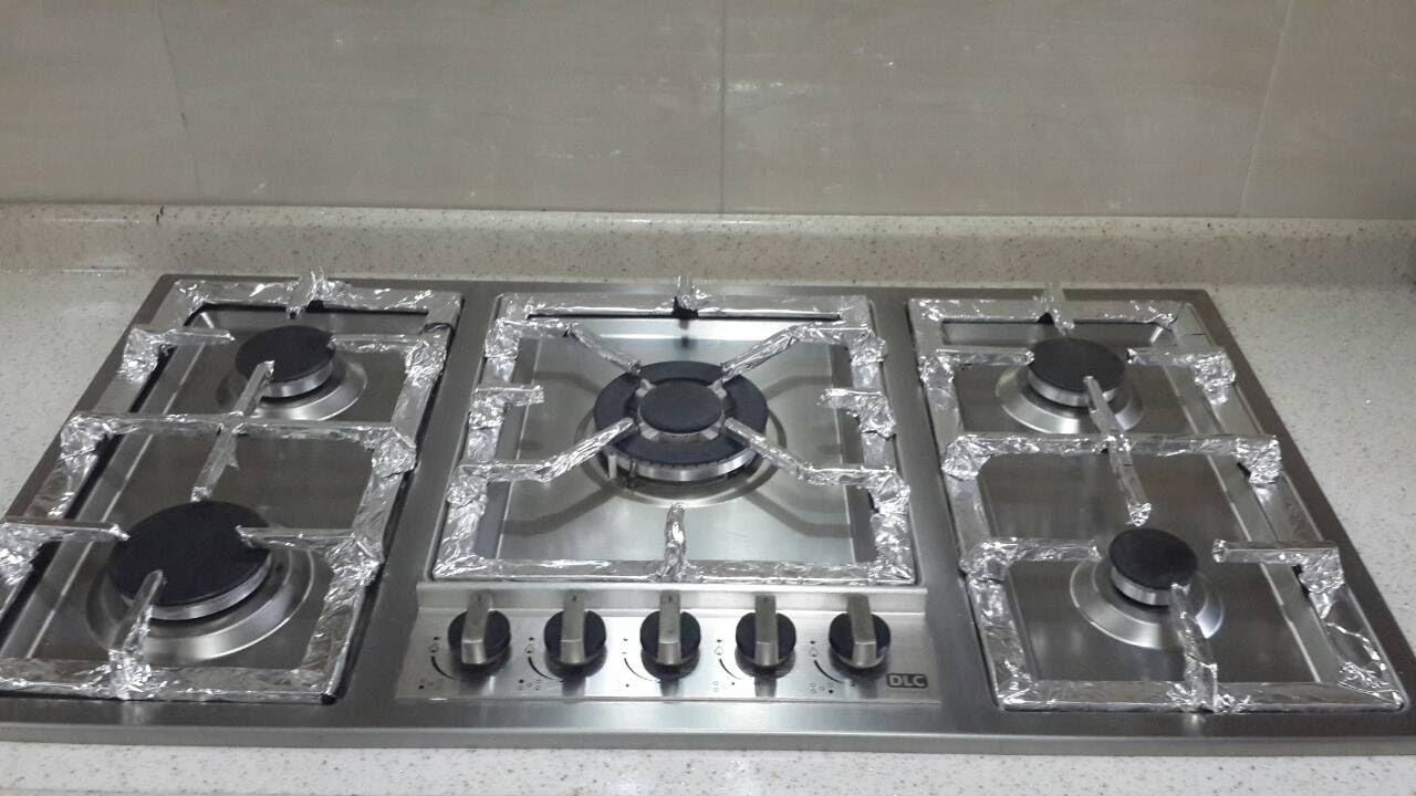 تغليف شبكة الطباخ بورق الالمنيوم  والحفاظ على نظافتها #نظافة_الطباخ
