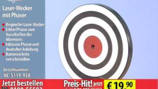 infactory  Laser-Wecker mit Phaser