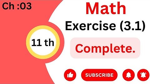 FSC Math Part 1 || Exercise 3.1 || 11Th Math, Matrices ,ICS