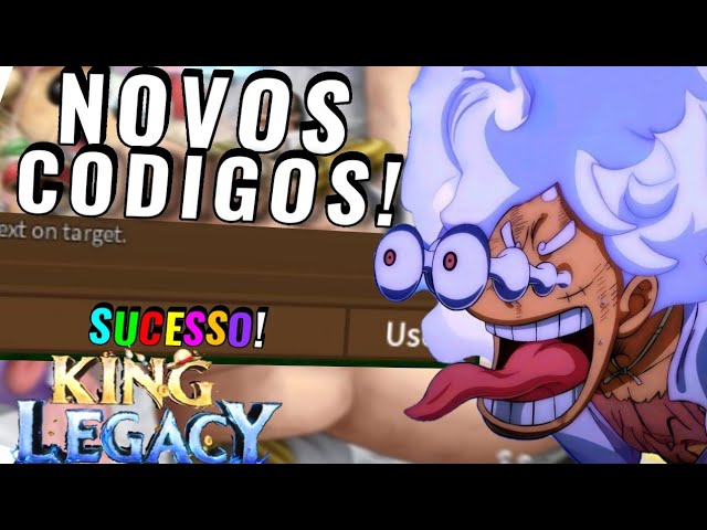 CORRE! TODOS OS CODIGOS *OUTUBRO 2022* ATUALIZADOS DO KING LEGACY (King  piece codes) ROBLOX! 