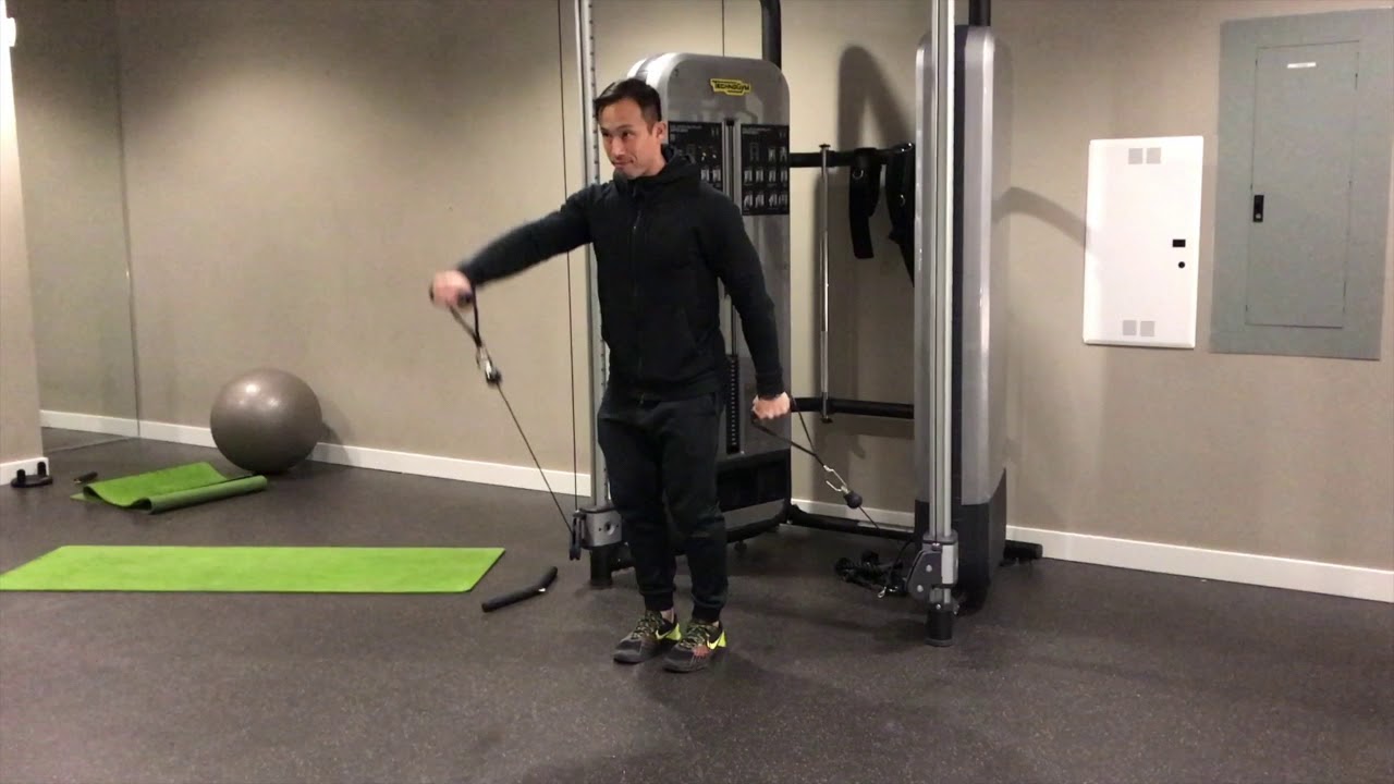 Body Composition Guide | Alternating Cable Frontal Raises | 