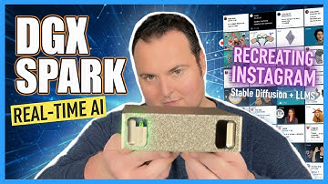 NVIDIA DGX Spark – AI Instagram in Real Time! (Stable Diffusion & LLMs)