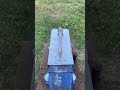 The railroad spike handle/head of the self defense war hammer cane I’m making. #blacksmith #forging