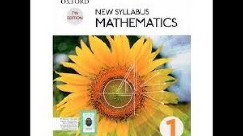 Exercise 14C Question#1(part a) Oxford NSM || D1|| Chapter 14