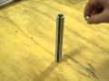 Aimant sphrique  travers un tube en aluminium partie 1
