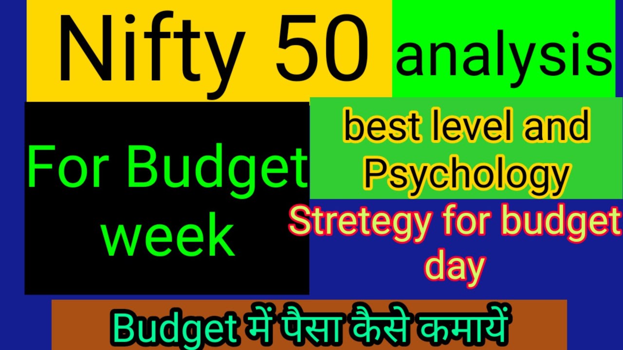 Budget week  analysis for nifty50 