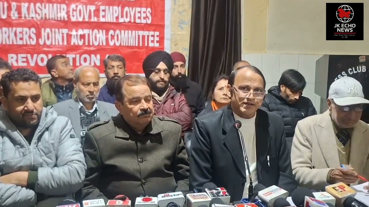 Babu Hussain Malik and other daily wagers staged a press conference