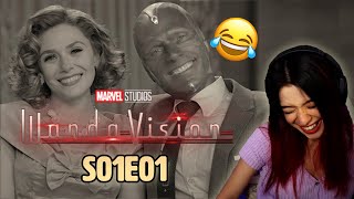 Wandavision was hilarious/confusing & odd, but I LOVED it/S01E01 Reaction/Review/first time watching