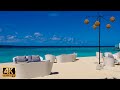 【アミラ・モルディブ】癒しの波音&カフェ気分BGM|綺麗な海の4K映像 |Maldives seaside cafe & relaxing ambience in 4K