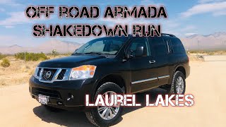 Laurel lakes 4x4 trail adventure trip.| overland Nissan Armada shakedown