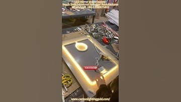How to make led mirror with 96W touch sensor switch driver at home.#touchsensor #touchswitch #led