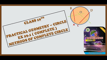 Class10th | Ex 29.1(complete) Draw Circle By Different Methods | New Mathematics Sindh Textbook.
