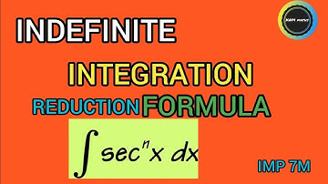 INDEFINITE| INTEGRATION |12 CLASS REDUCTION| FORMULA...