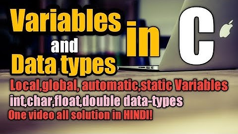 !HINDI Variables & Data types in C Language || One video all solution  || Go Career vinay