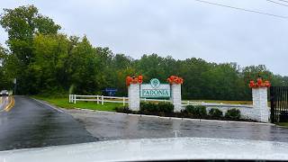 Exploring Cockeysville Mays Chapel in the Rain Maryland Neighborhood Drive Tour 4K
