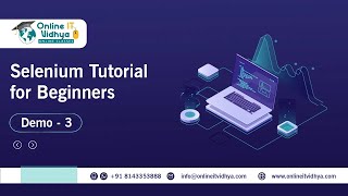 Selenium Automation Testing | Hands-On Tutorial for Beginners | Demo 3 | OnlineITvidhya