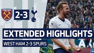 Extended Highlights West Ham 2-3 Spurs