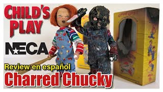 NECA Charred Chucky Exclusive Shout! Factory  Child's Play | Review en español