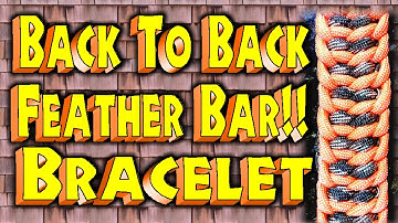 How to Make A Paracord  Back to Back Feather Bar With Buckles