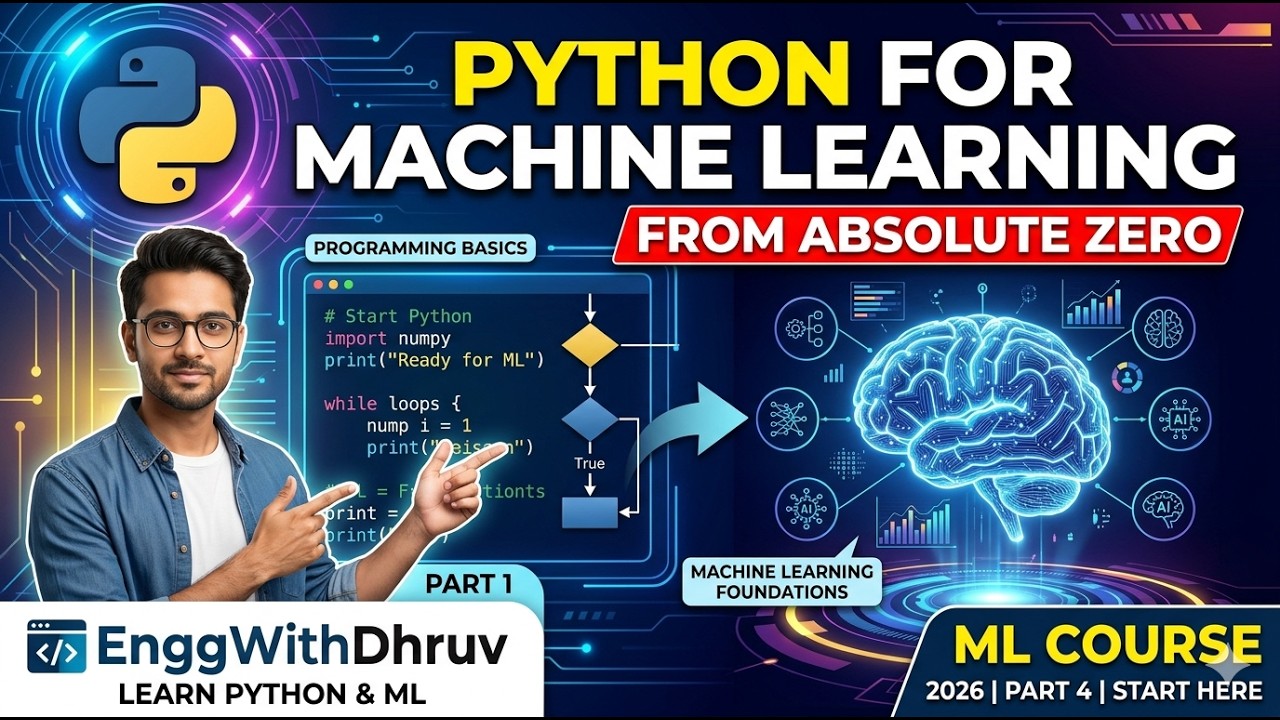 Introduction to Python Programming for ML - Part 1 - YouTube