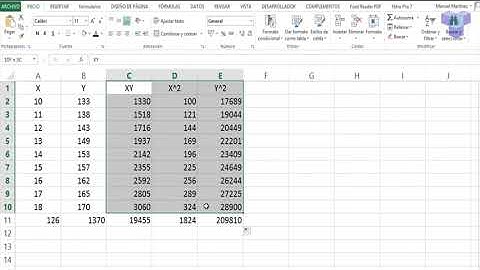 CORRELACION LINEAL USANDO EXCEL