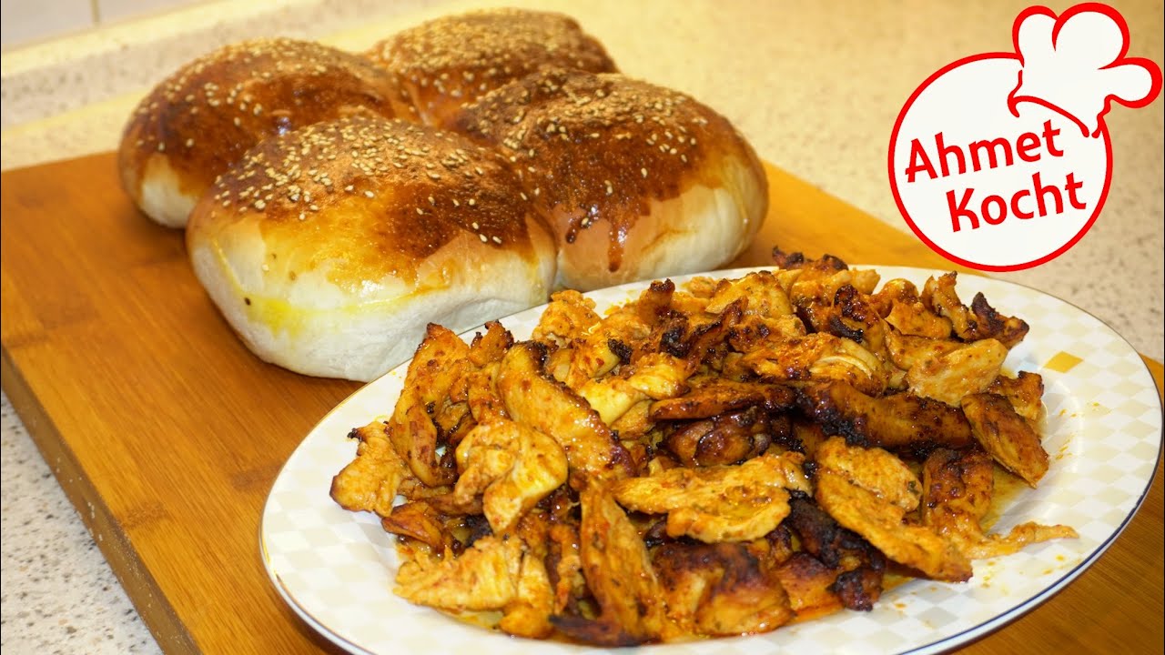 Hühnchen Döner mit Fladenbrot | Ahmet Kocht | türkisch kochen | Folge 644